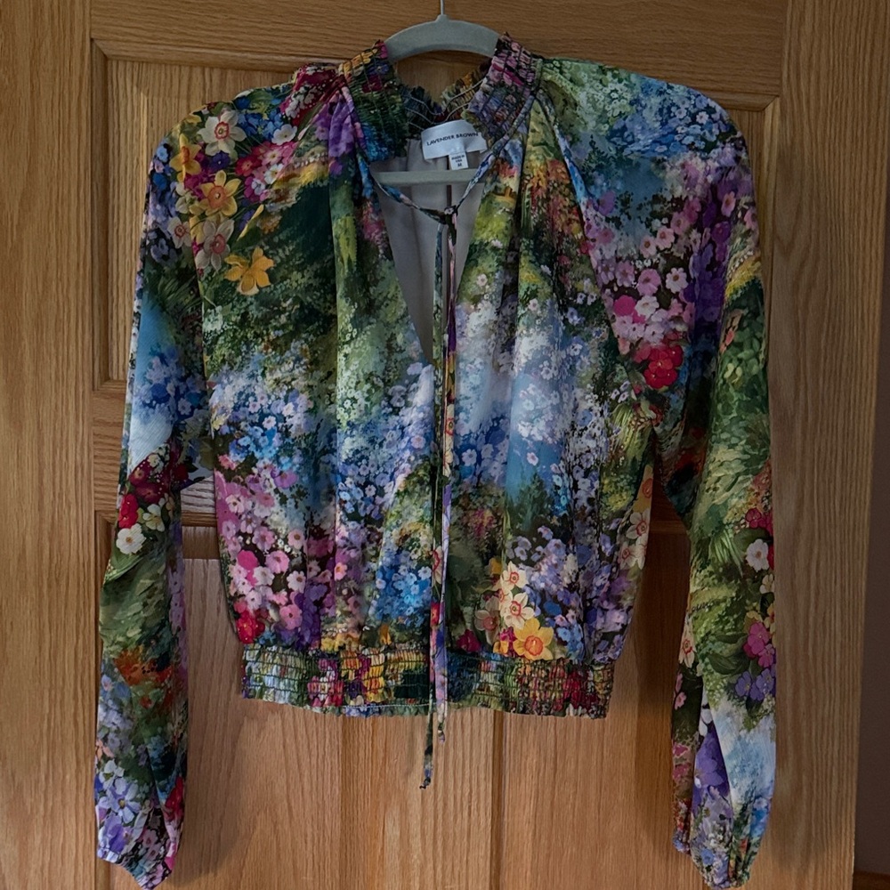 Vibrant Floral Long Sleeve Blouse
